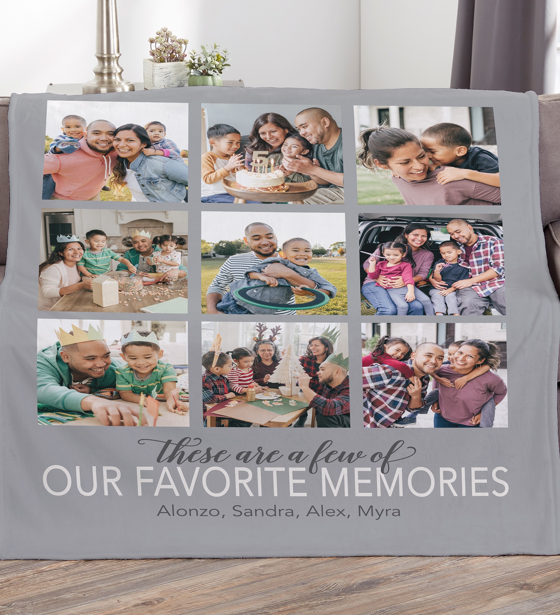 My Favorite Things Personalized Photo Blanket